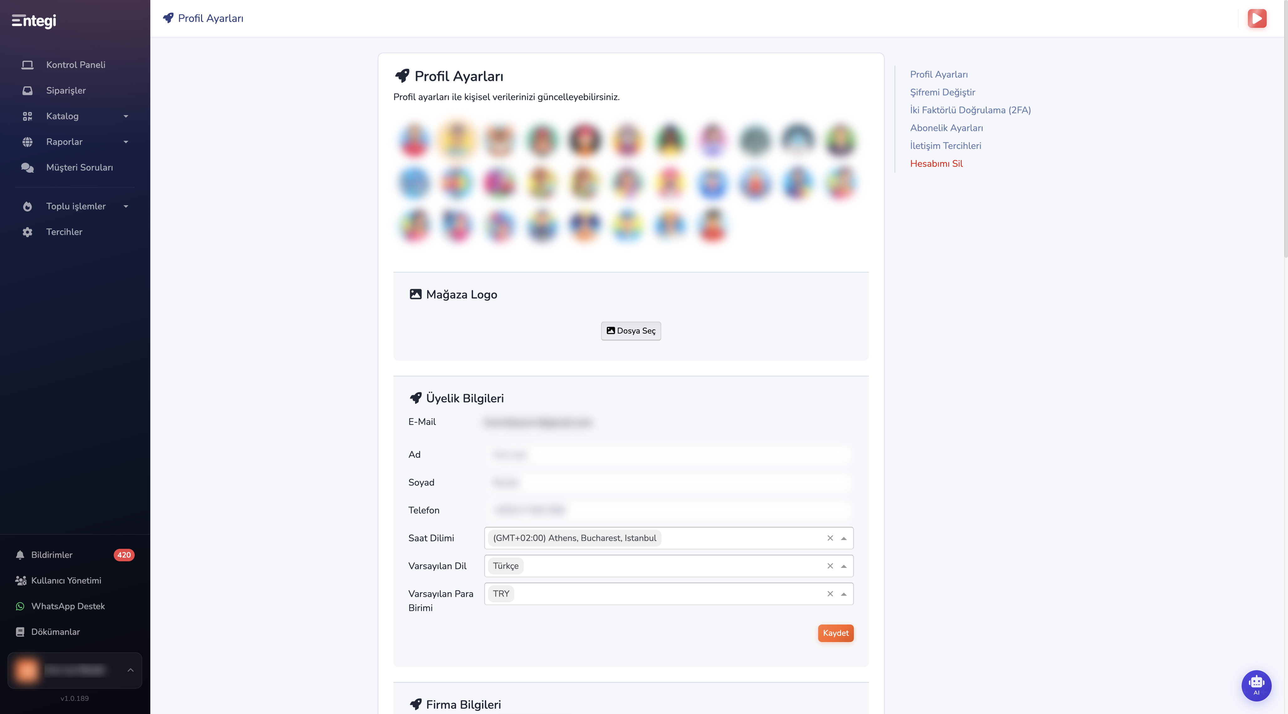 Profil Ayarları