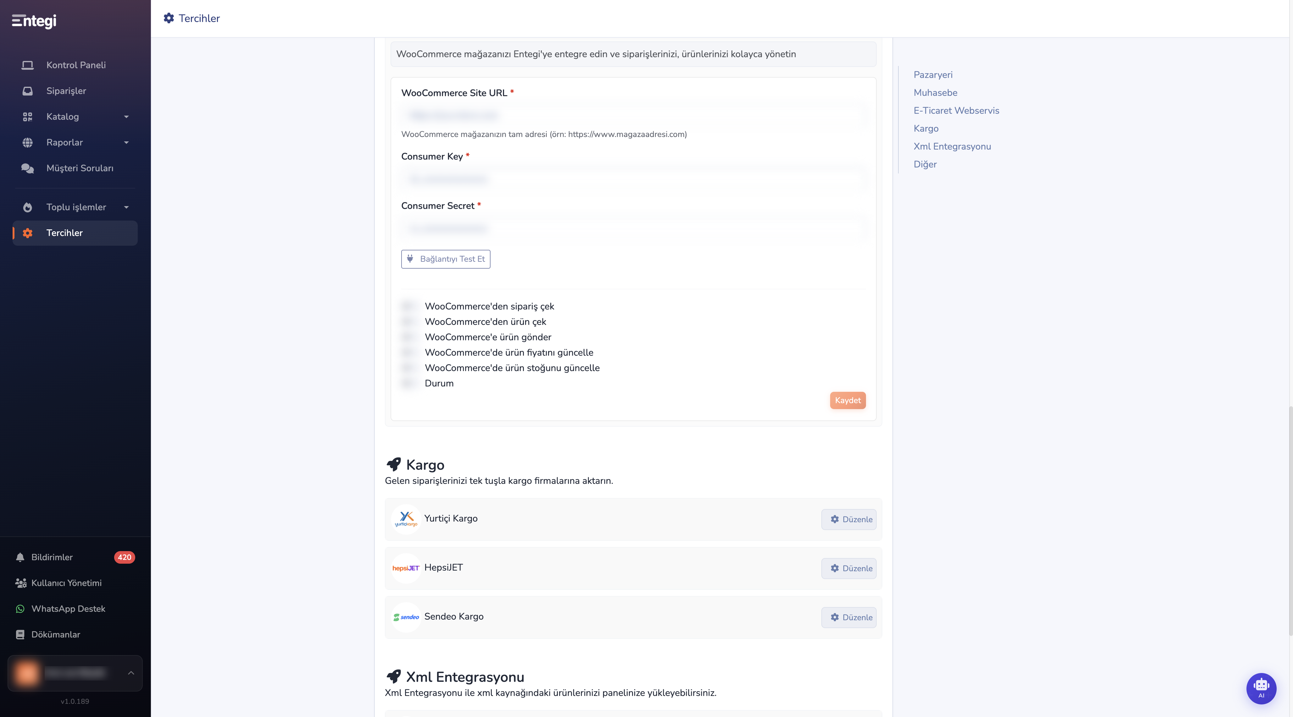WooCommerce Ayarları